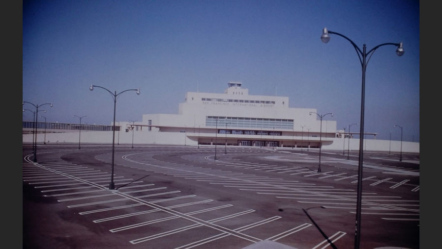 San Francisco International Airport vintage photo slide