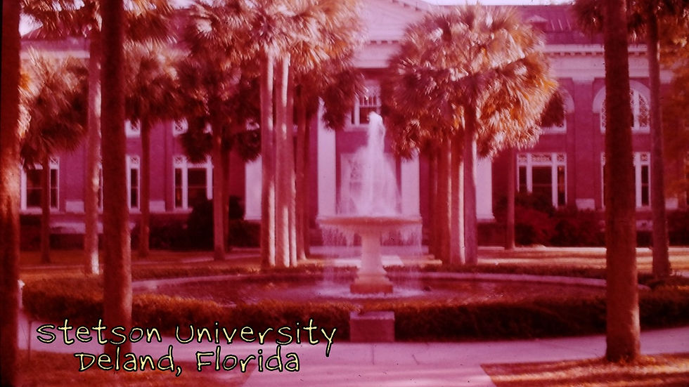 Holler Fountain, Stetson University, Deland, Florida -- Film processed Mar, 1963