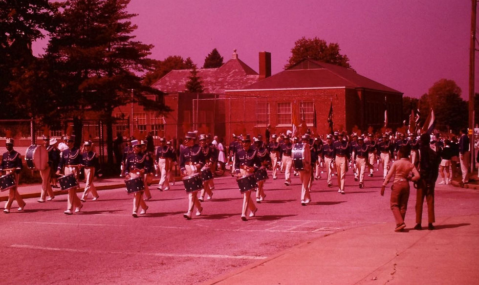 Marching band, parade - Film processed June, 1963