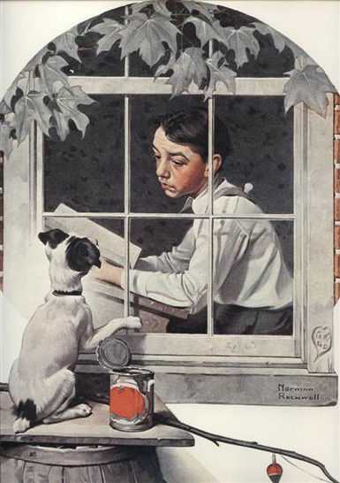 Boy Gazing Out Window