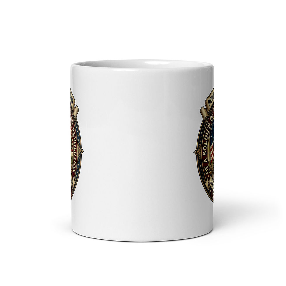 Thumbnail: Proud Descendant of a Solider of the American Revolution Double Sided Glossy Mug