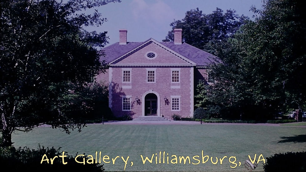 Art Gallery, Williamsburg, Virginia - Film processed Sep, 1962