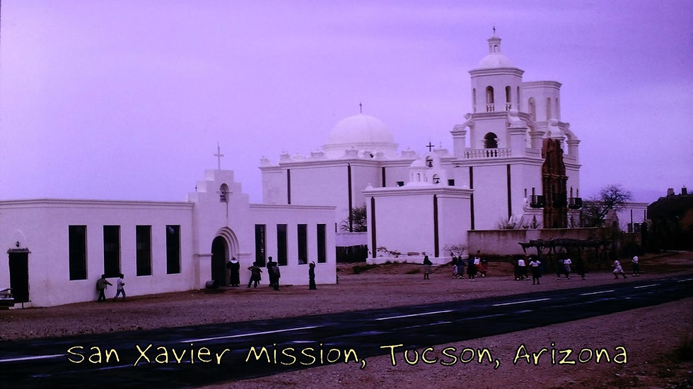 San Xavier Mission (Tucson) - Film processed Apr, 1963