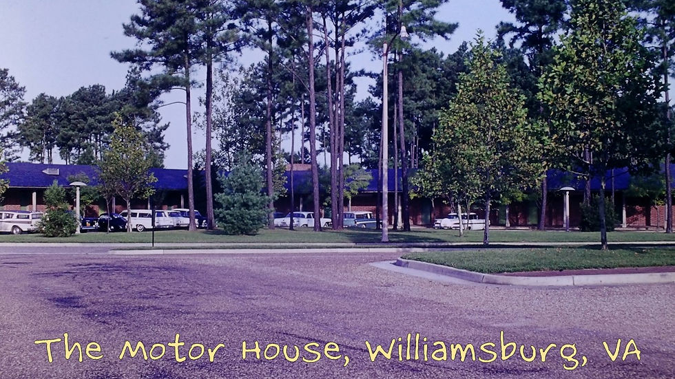 Motor House, Williamsburg, Virginia - Film processed Sep, 1962
