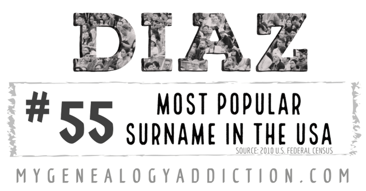 Diaz, ranked 55th among the most common surnames in the USA