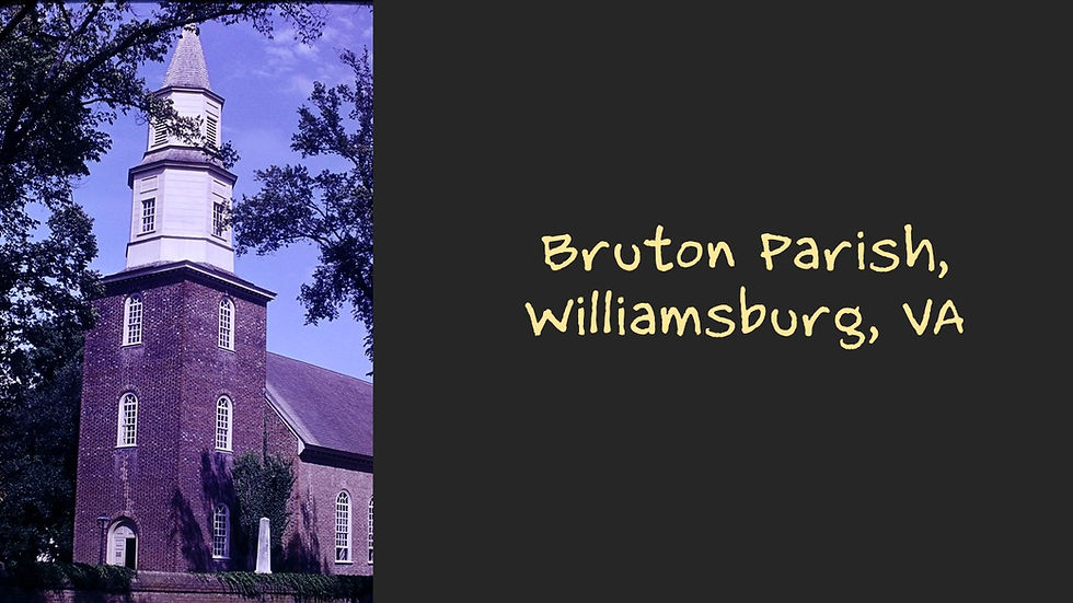 Bruton Parish - Film processed Sep, 1962