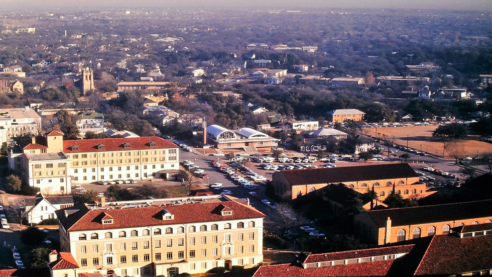 View from tower at University of Texas - Film processed Feb, 1964 (1)