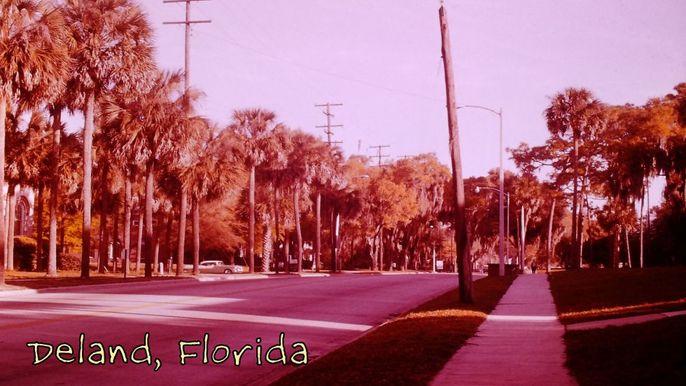 Main Street of Deland Florida - Film processed Mar, 1963