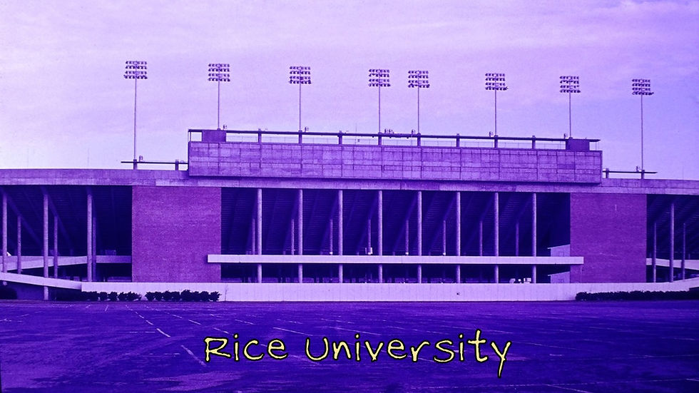 Entrance Rice Stadium - Film processed Jan, 1964