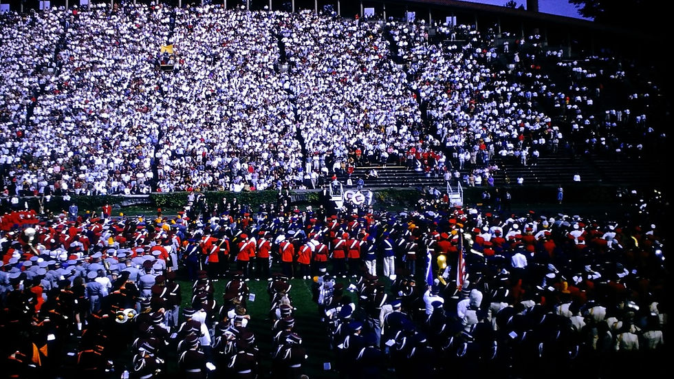 Marching band, college football game, Cornell vs Colgate college football game - Film processed Oct, 1960 (10
