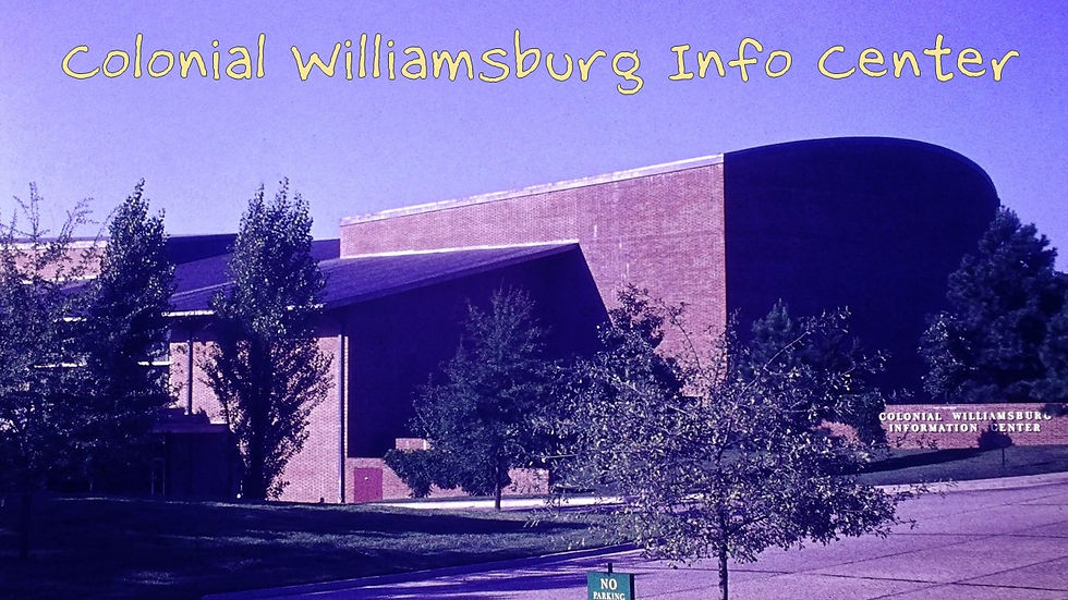 Williamsburg Information Center, Williamsburg, Virginia - Film processed Sep, 1962