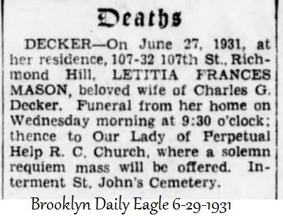 Charles G. Decker of Brooklyn, NY