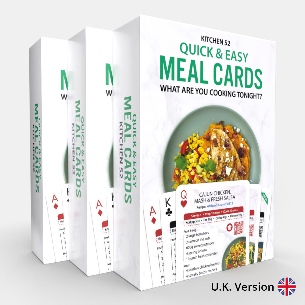 3 Decks of Quick & Easy Meal Cards