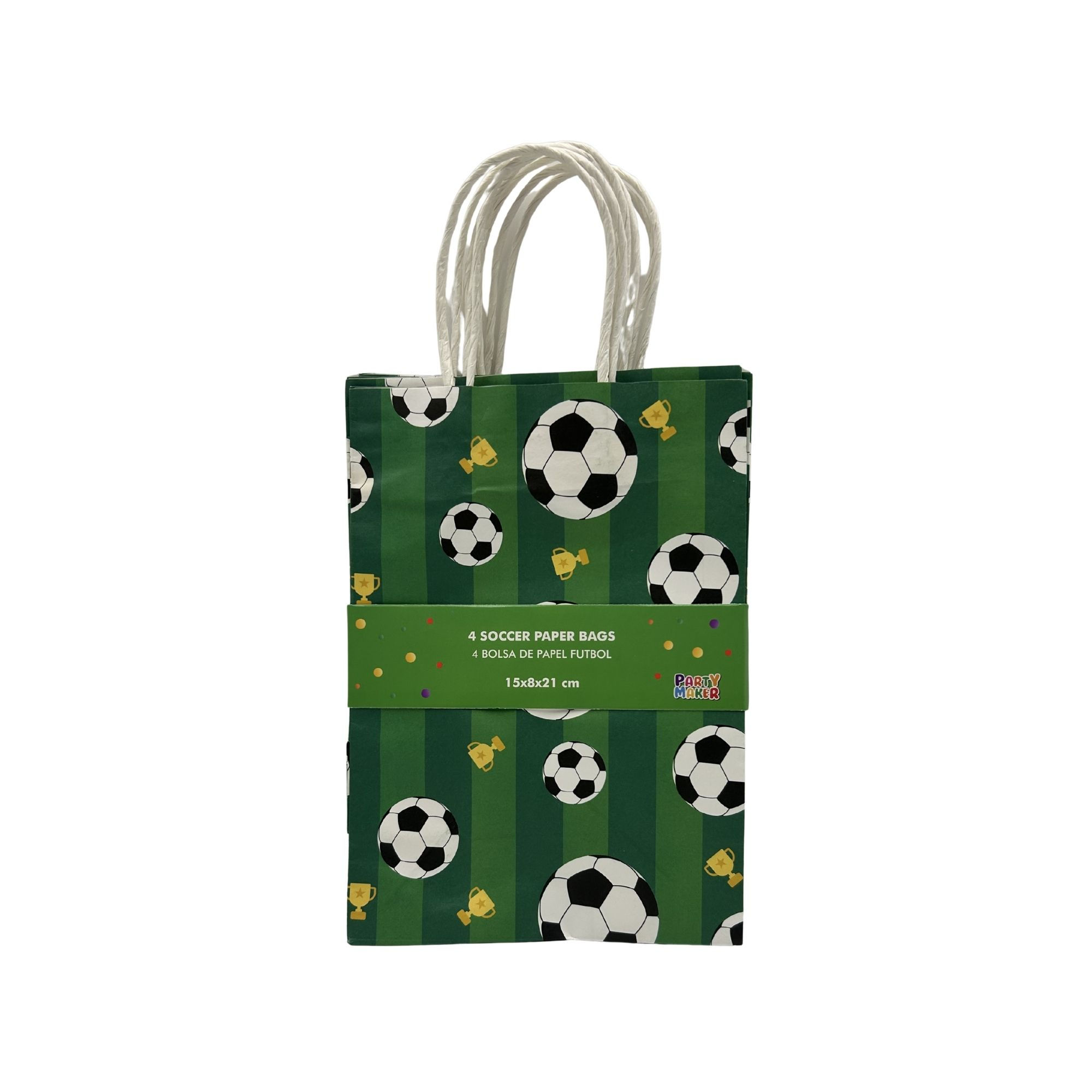 Bolsa de papel fútbol 4 pzs