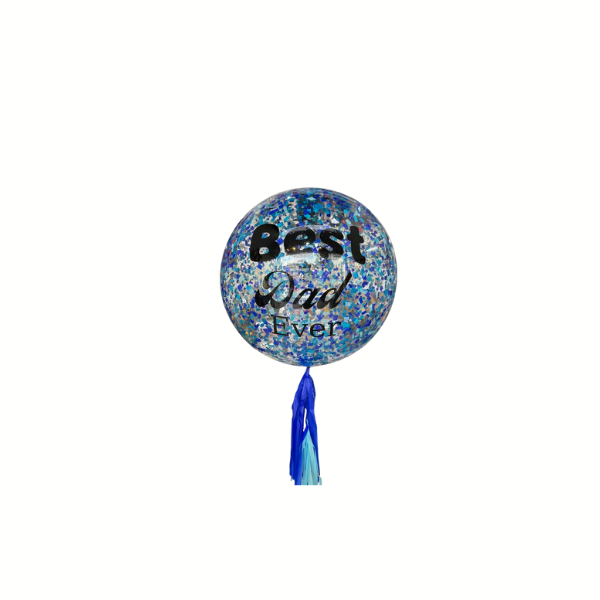 Burbuja Best Dad Ever azul
