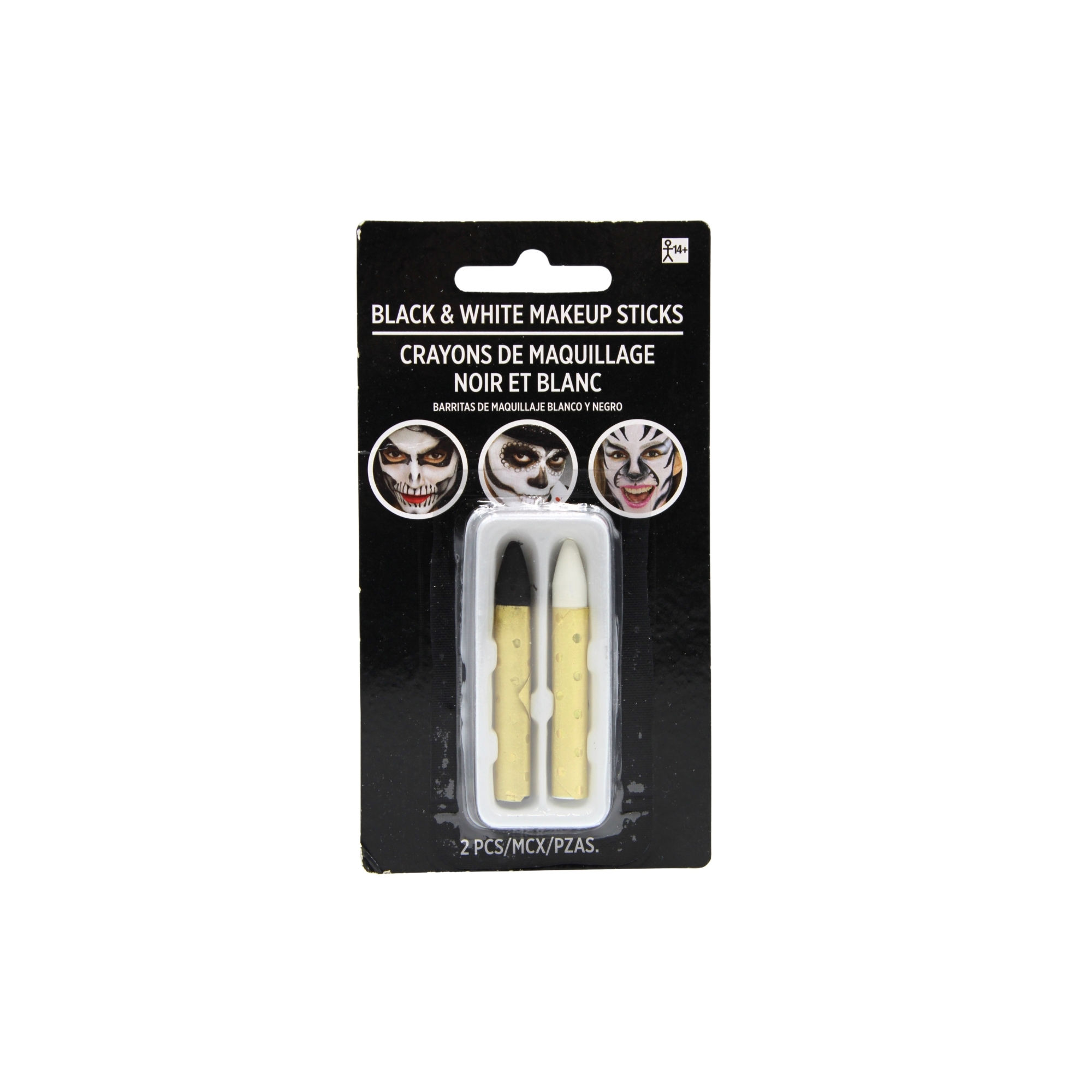 Lápices maquillaje negro y blanco 2 piezas