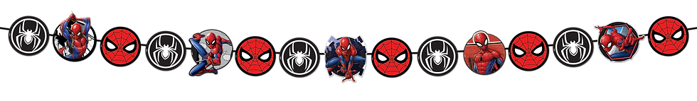 Guirnalda Spider-Man Granmark para fondo de pastel y decoración de cumpleaños