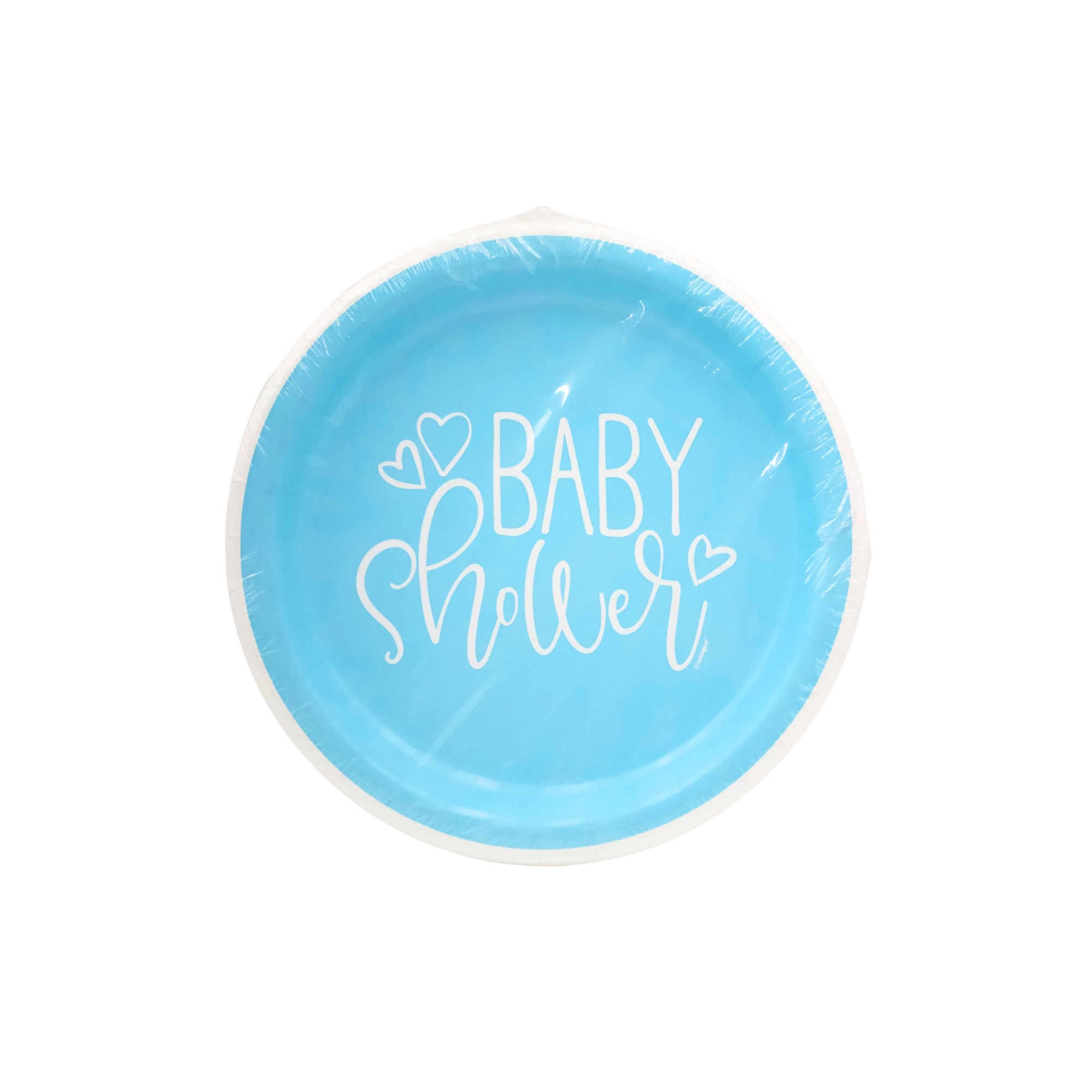 Platos Baby Shower azul 21.9 cm 8 pzas