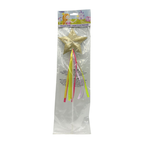 Varita De Princesa Brillante Con Lentejuelas Y Cintas – Palo De Hadas De 13 Pulgadas Para Fiestas, Cosplay Y Regalos, Color Dorado O Plateado