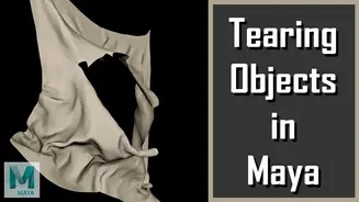 Cloth Tear in Autodesk Maya