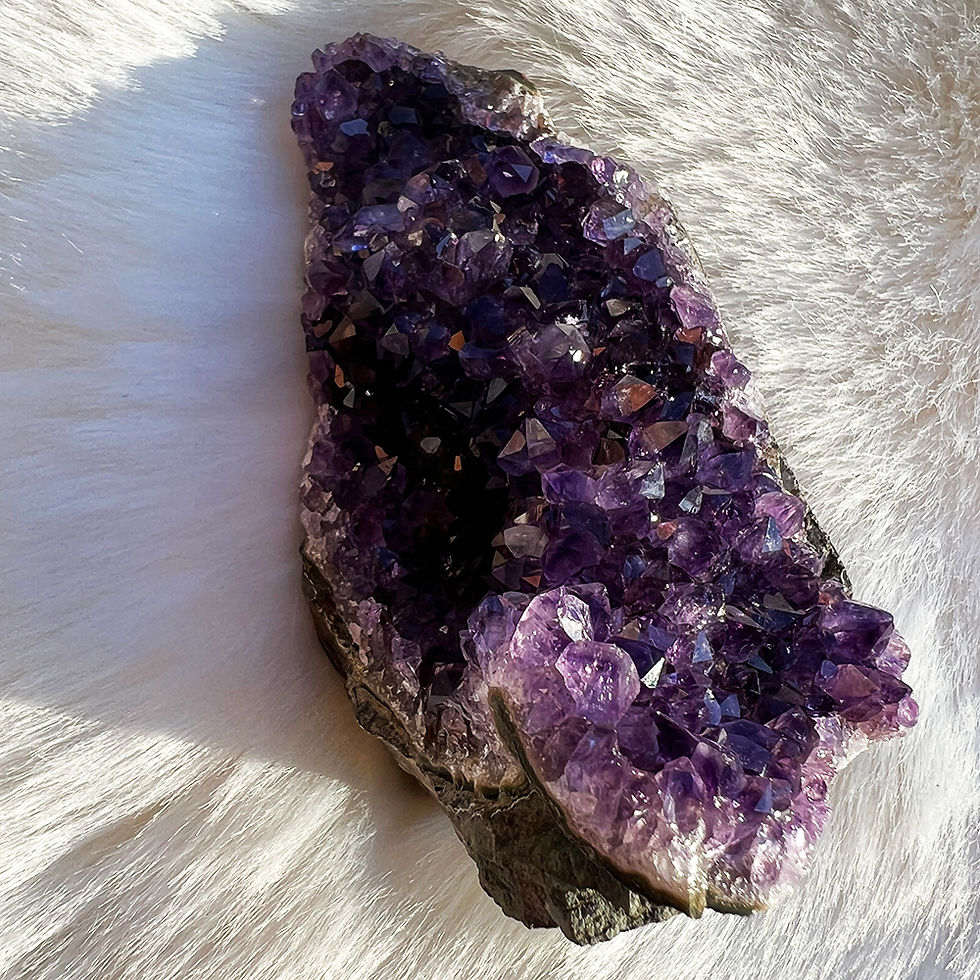 Miniatură: Geoda ametist natural Uruguay