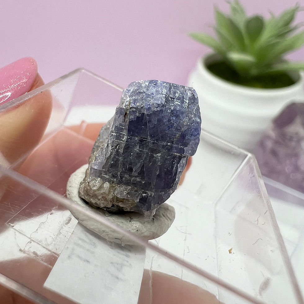 Miniatură: Tanzanit cristal natural