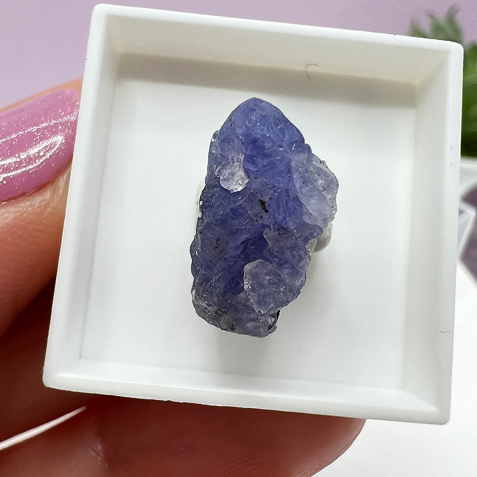 Miniatură: Mineral Tanzanit cristal natural unicat