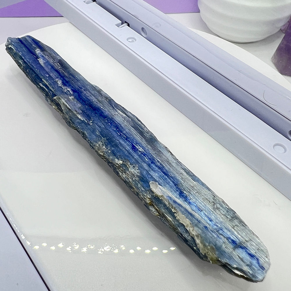 Cianit albastru cristal brut Mineral unicat