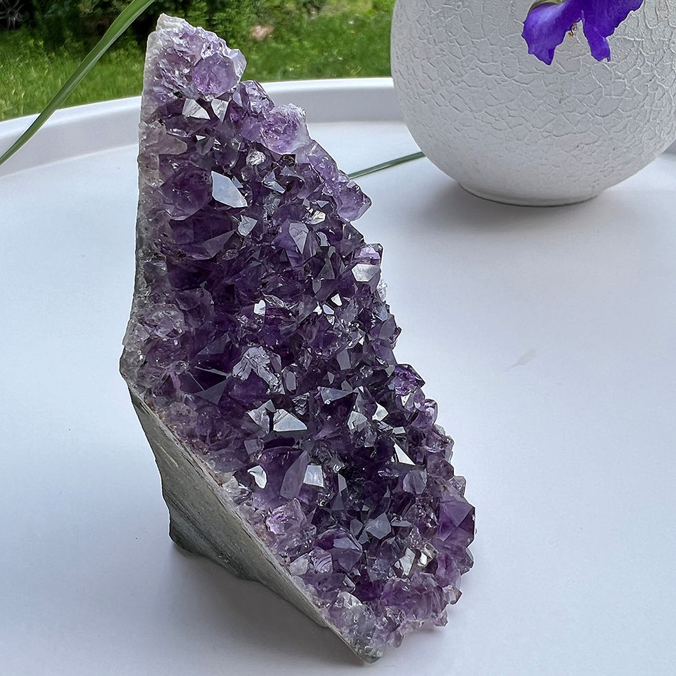 Miniatură: Geoda de Ametist violet intens din Uruguay