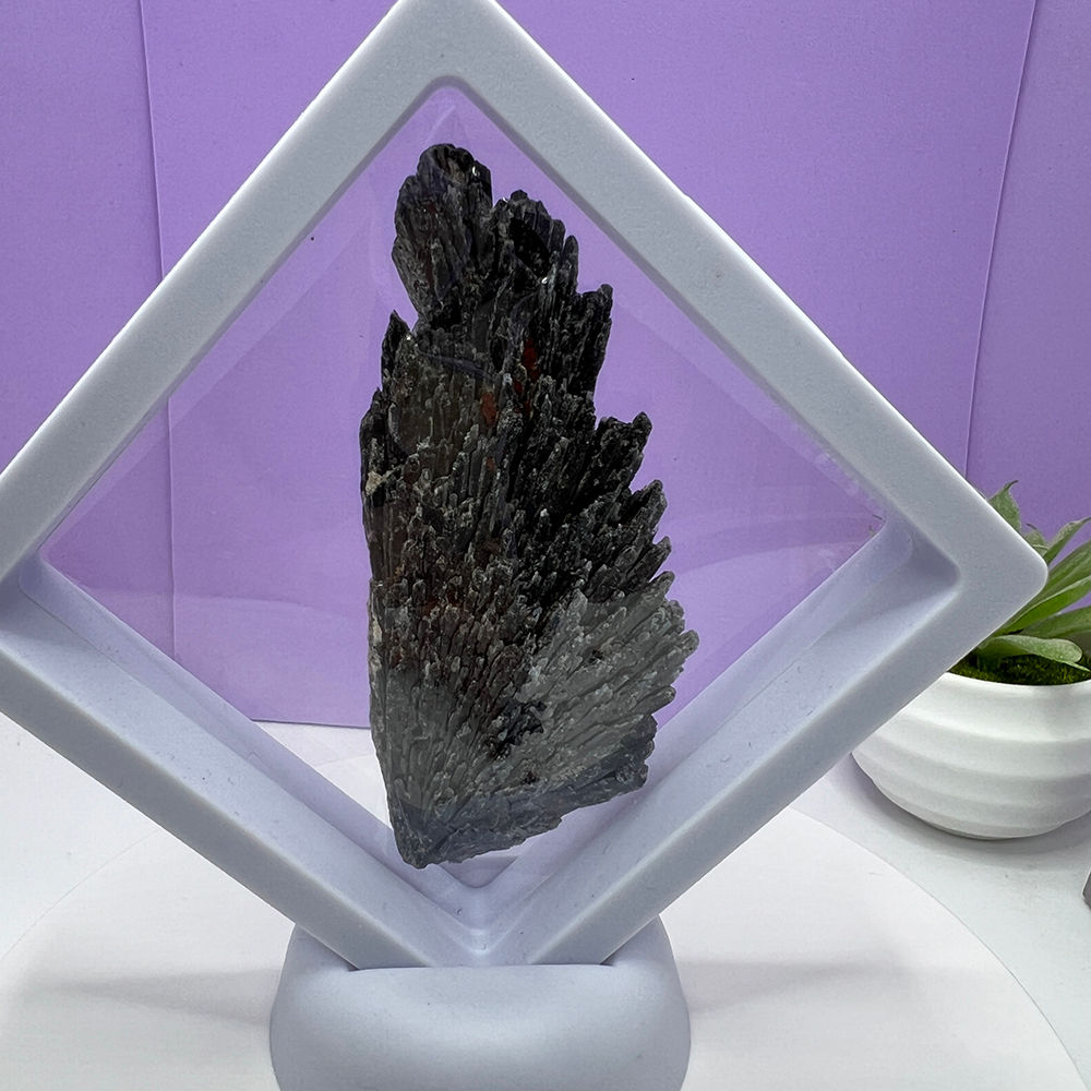 Cianit Disten Matura Vrajituarei suport inclus, mineral unicat