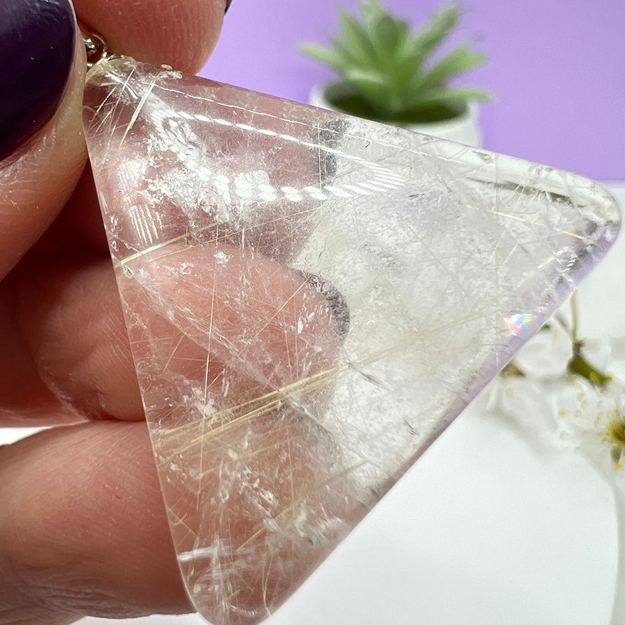 Set unicat handmade Cuart fumuriu rutilat argint