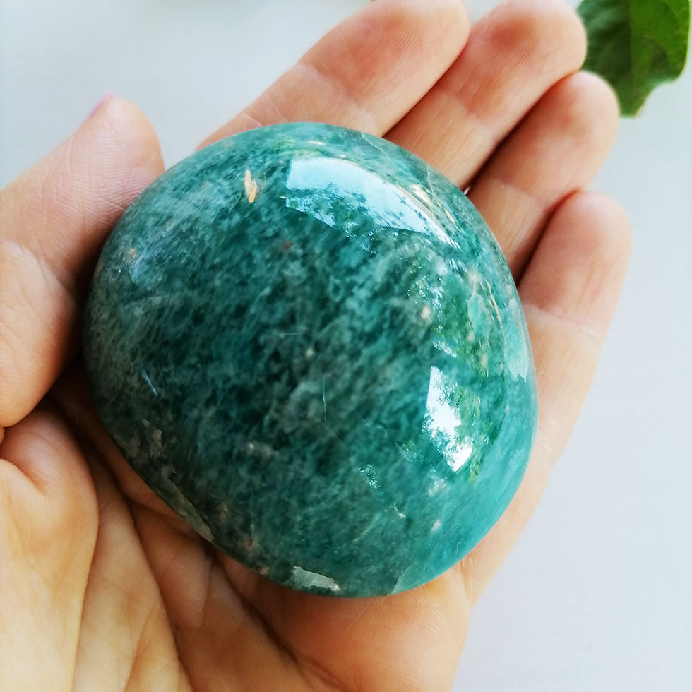 Amazonit slefuit, amazonit rulat, amazonit piatra semipretioasa, palm stone unicatshop.ro