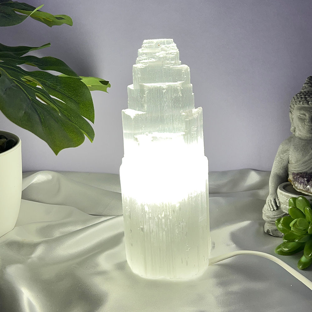 Lampa Selenit natural cu led