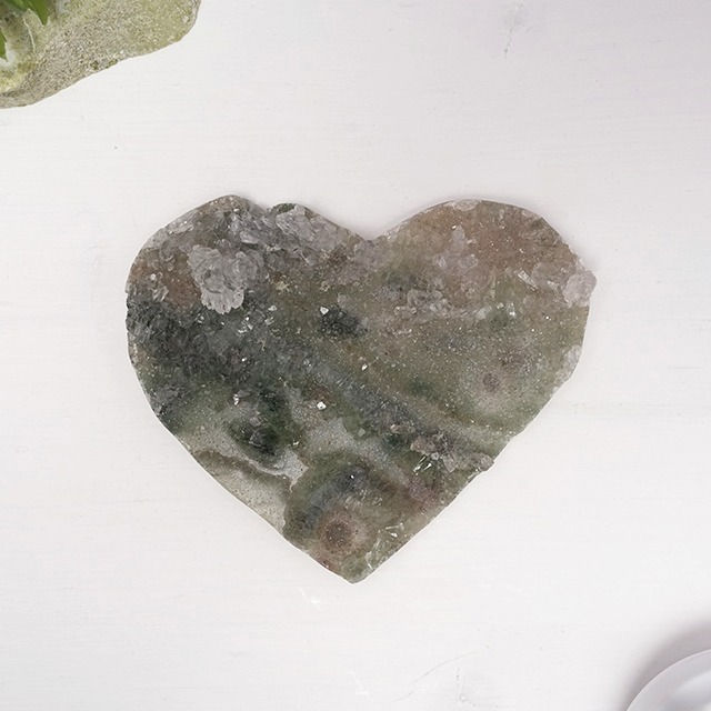Miniatură: Inima din Ametist cristale druzy. inima ametist druza
