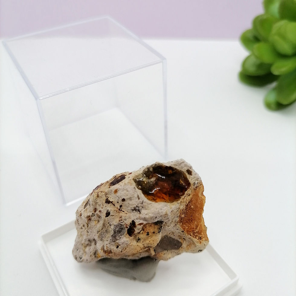 Miniatură: Opal de foc mexican, opal de foc natural