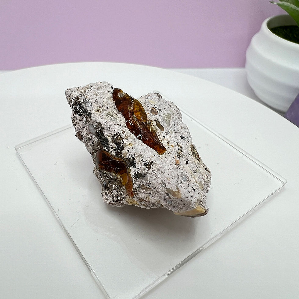 Miniatură: Opal de foc mexican, brut unicat