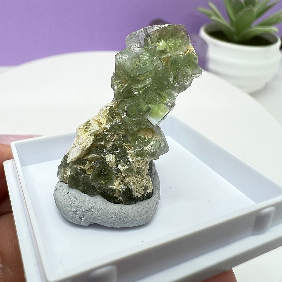 Fluorit cristal verde Namibia unicat