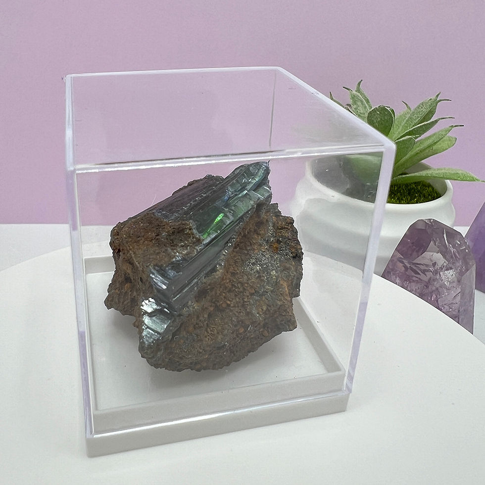 Miniatură: Vivianit mineral piesa unicat pentru colectie