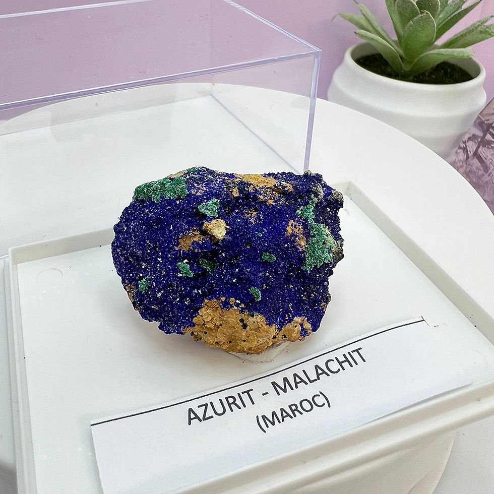 Miniatură: Azurit malachit natural