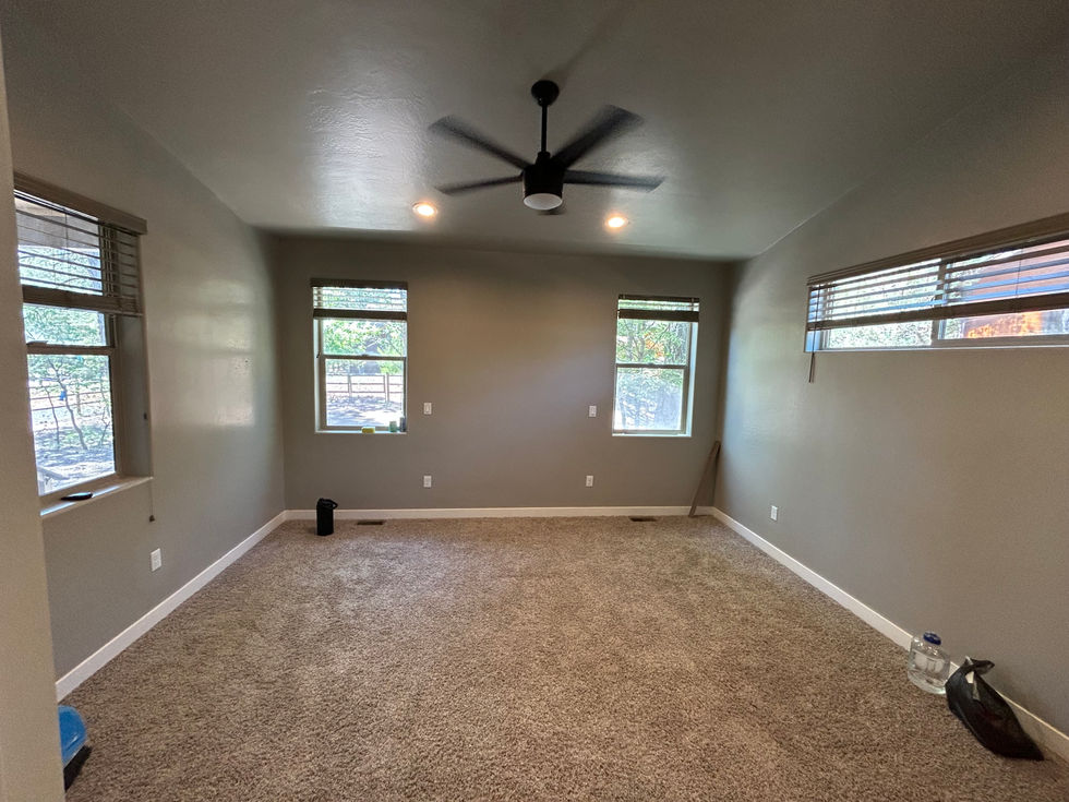 Bedroom after rebuild