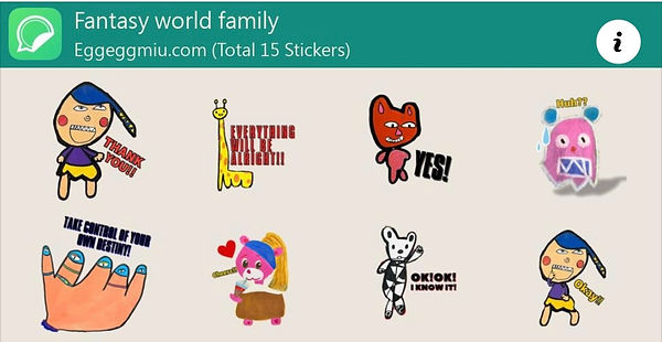 kids artist-EGGEGGMIU "Fantasy World Family" 