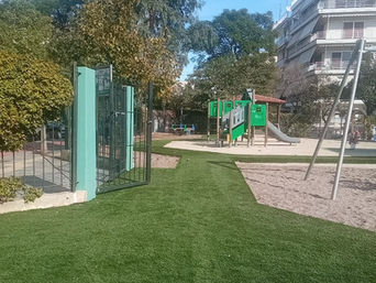 Εργασίες ανάπλασης στην παιδική χαρά της Ελλησπόντου