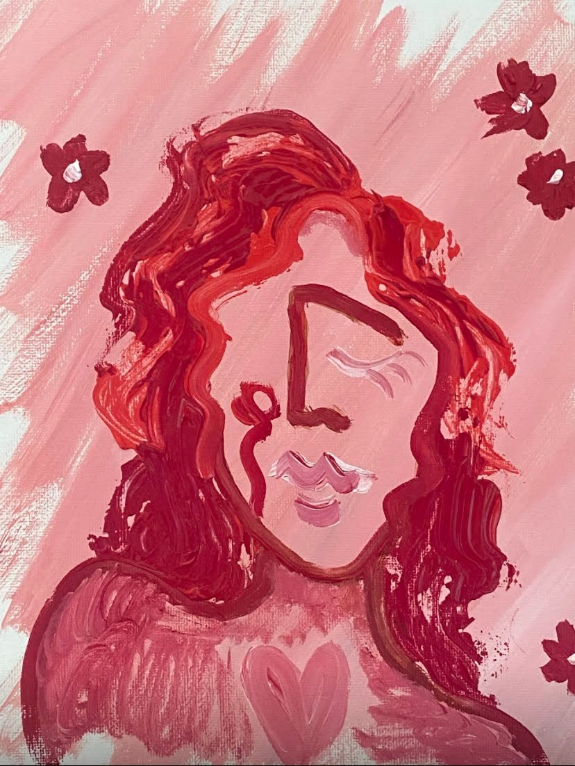peinture rose