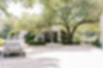 Beautiful outside venue with large windows and vintage car, for Brey and Co. Client