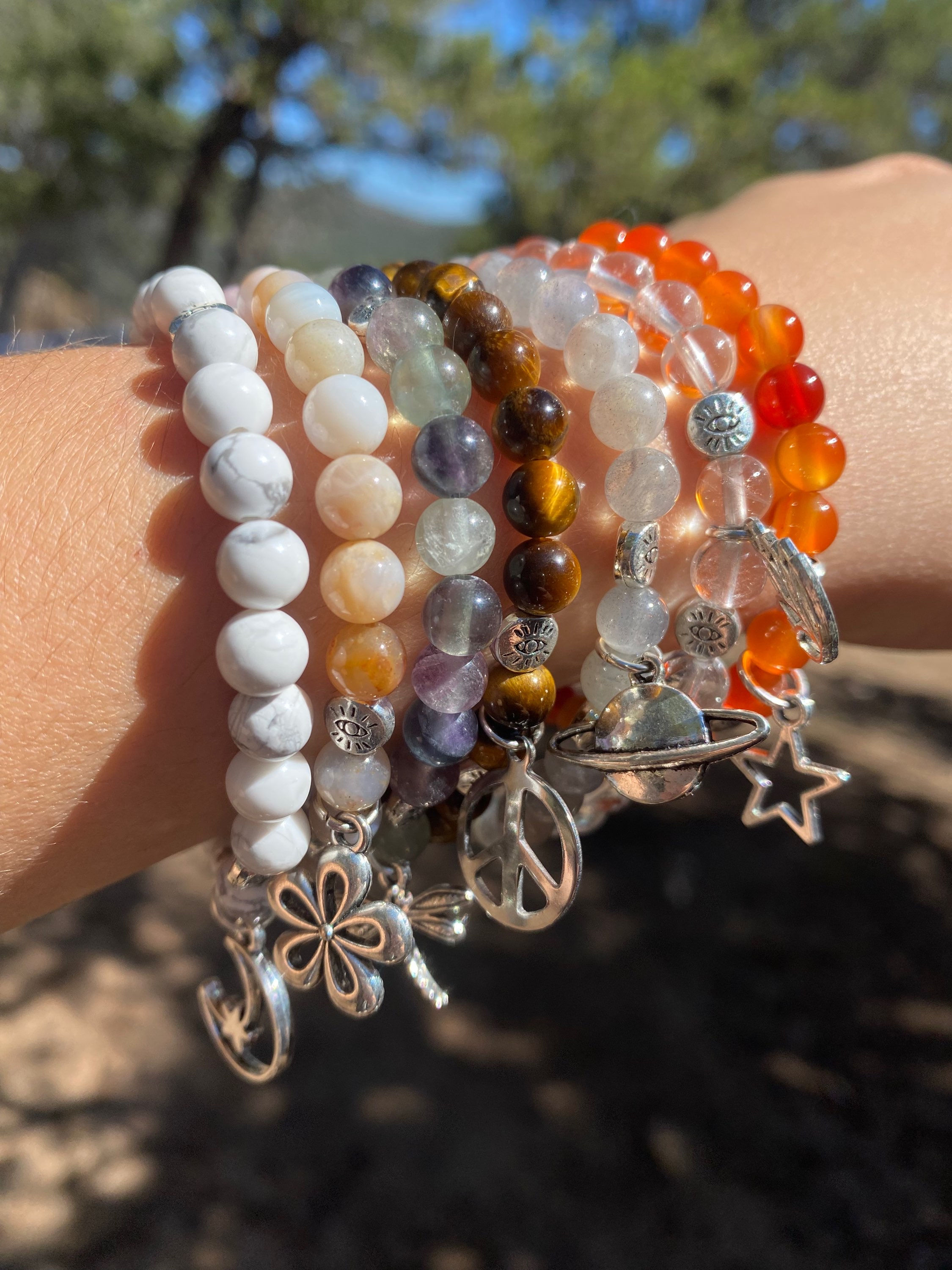 Crystal Charm Bracelets