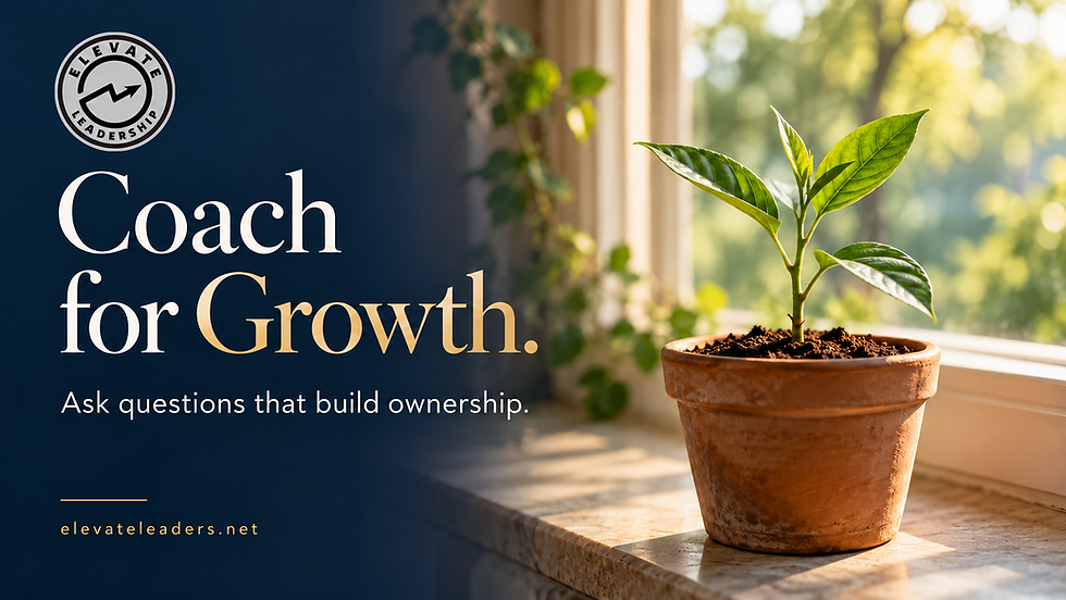 Coach for Growth — Elevate Leadership