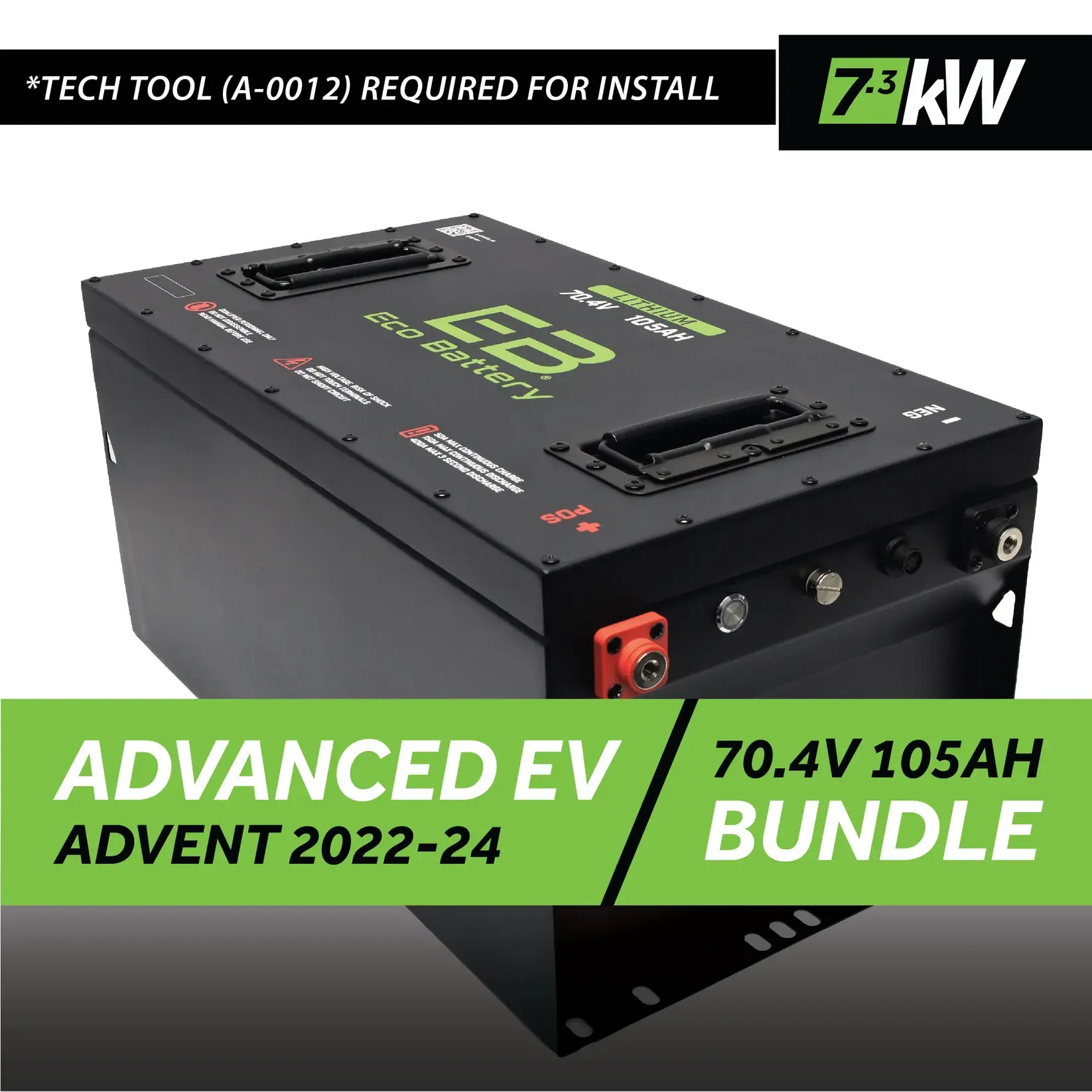 70V 105AH BATTERY BUNDLE / ADVANCED EV ADVENT / 2022-24
