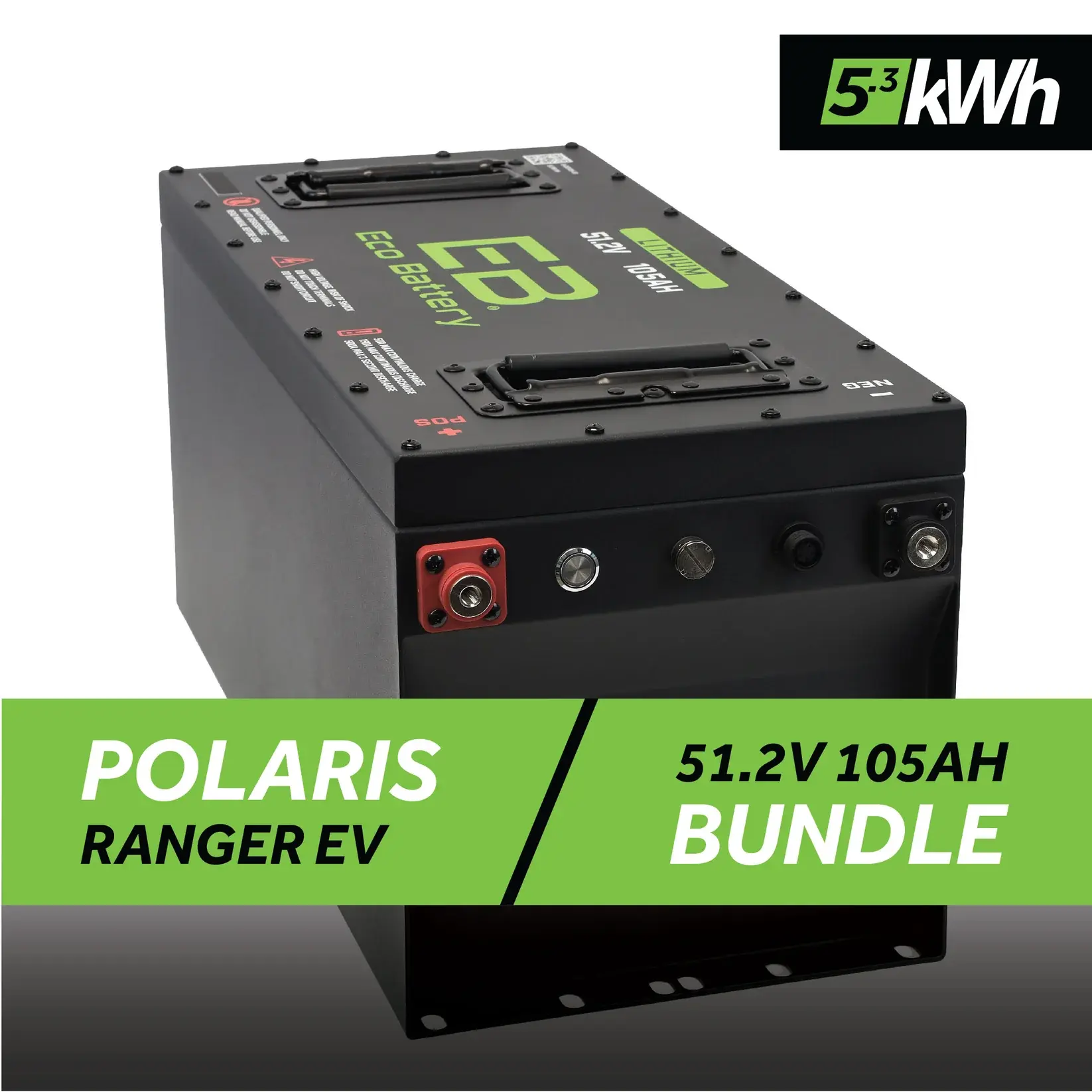 51V 105AH SKINNY BATTERY BUNDLE / POLARIS RANGER EV