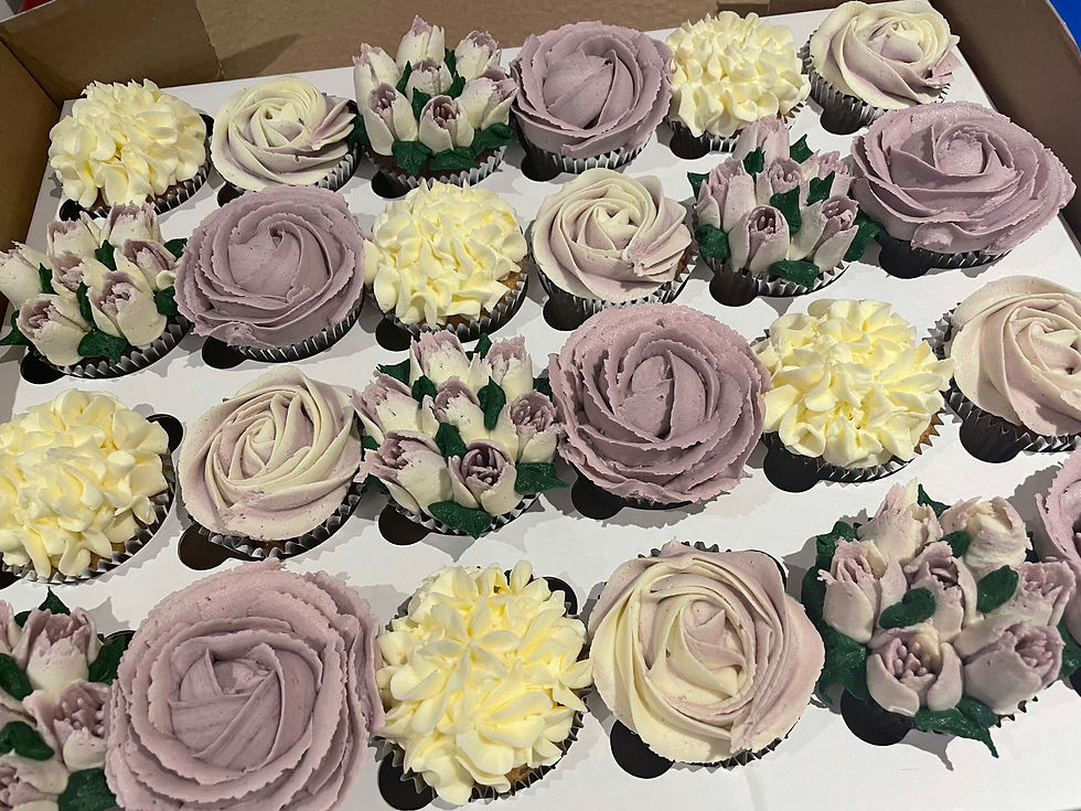 Floral Buttercream Cupcakes