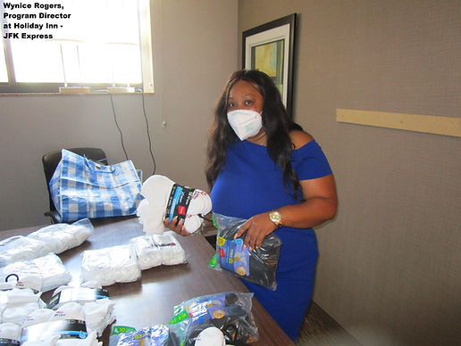 23. Hanes Sock Drive 2021 - Wynice Rogers, Program Director at Holiday Inn - JFK Express.J
